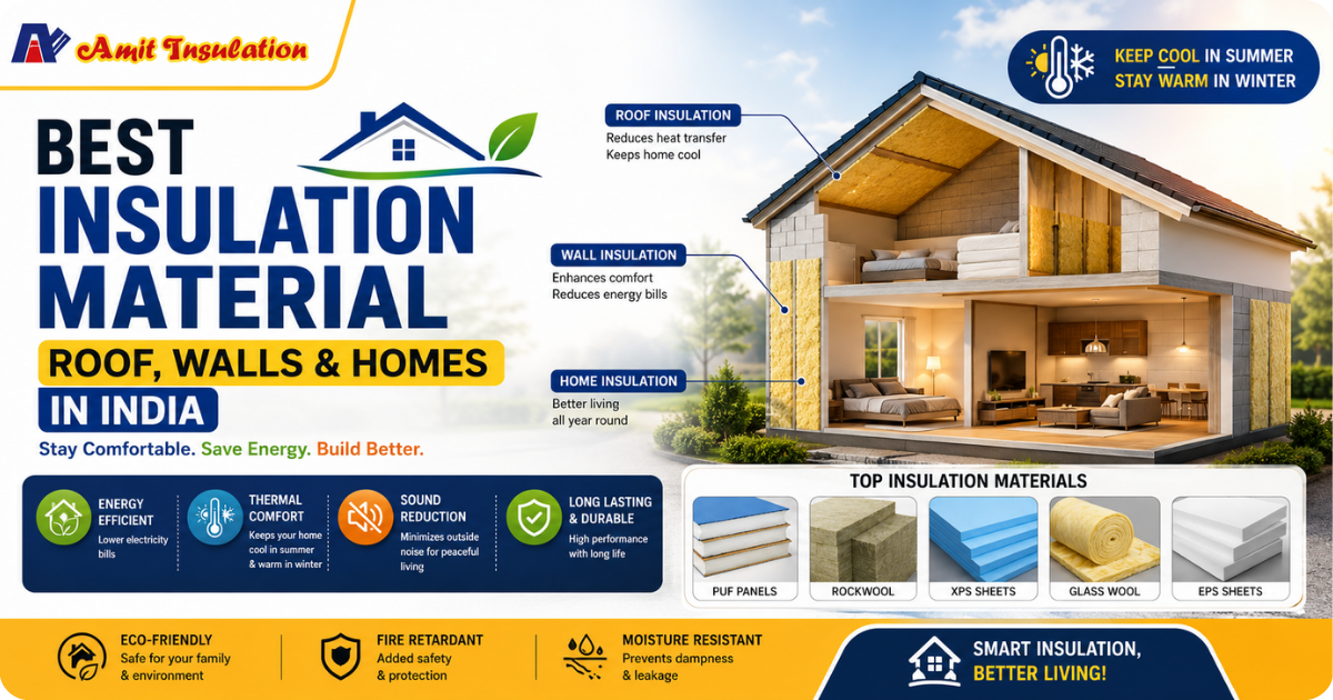 You are currently viewing Best Insulation Material: Roof, Walls & Homes in India