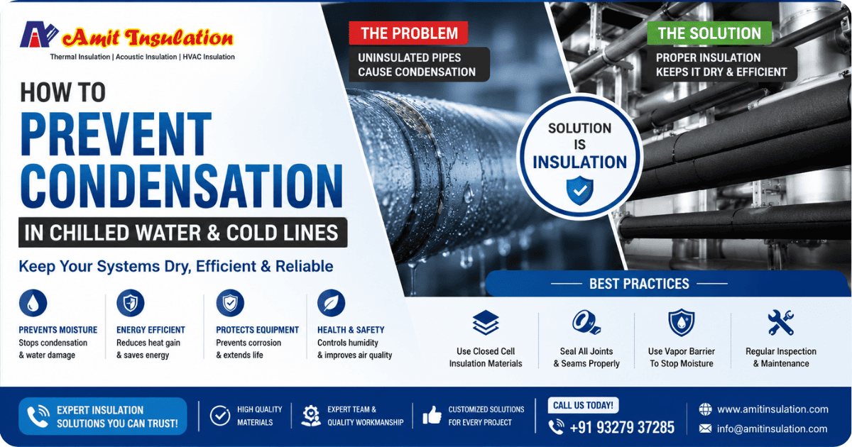 You are currently viewing How to Prevent Condensation in Chilled Water & Cold Lines