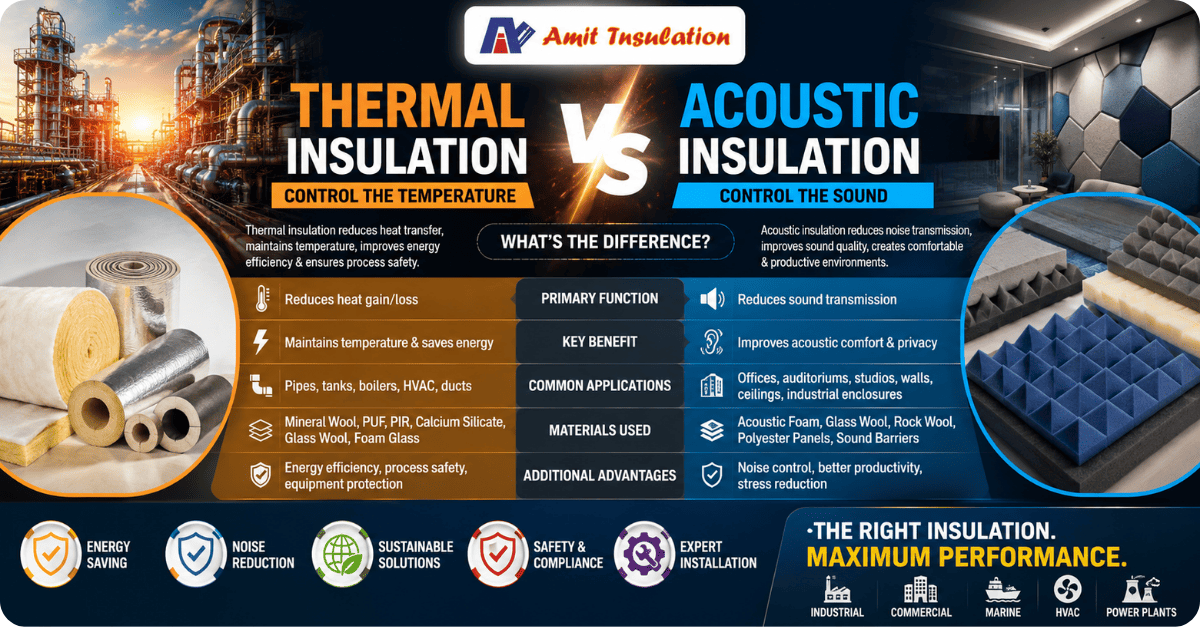 You are currently viewing Thermal vs Acoustic Insulation: What’s the Difference?